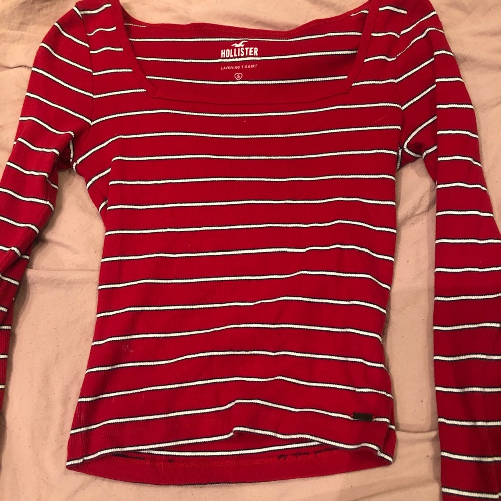 striped long sleeved shirt